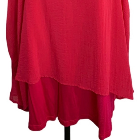 Cameo Appearance Blouse Double Layered Pink Tank Top 100% Rayon women’s 3X NEW - Picture 10 of 12